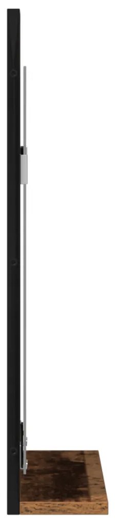 Fürdőszobai Tükör Régi Fa 50x12x60 cm Műszaki Fa