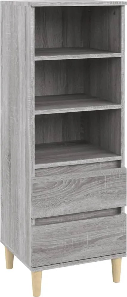vidaXL szürke sonoma szerelt fa magasszekrény 40 x 36 x 110 cm
