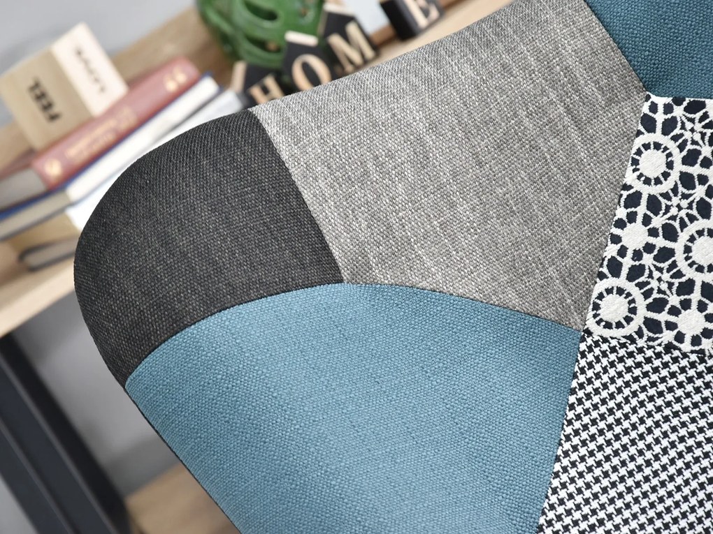 Fotel Nutri (patchwork + fekete). 1110344
