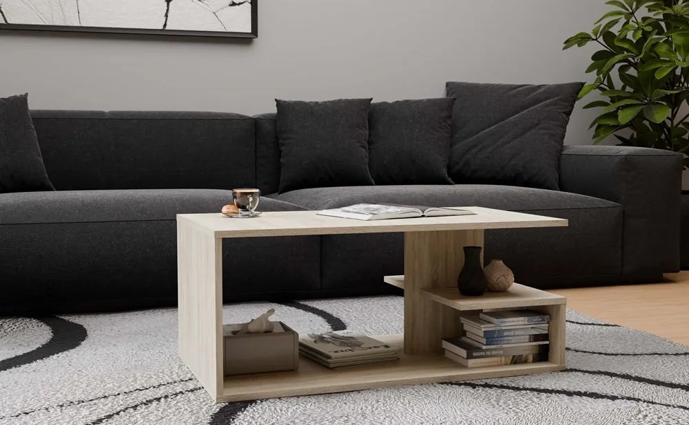 Odell Dallas dohányzóasztal, 91x40x51 cm, sonoma