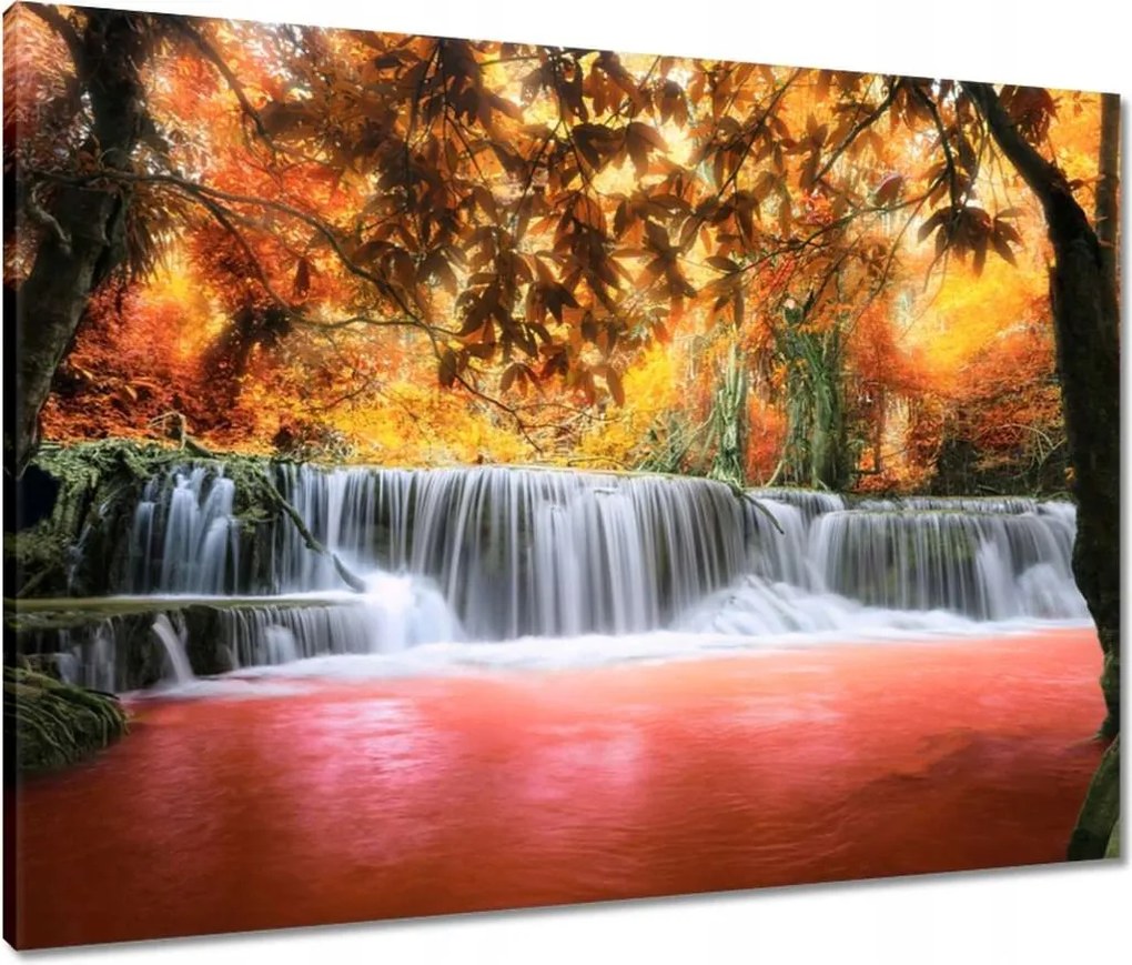 Vászonkép 80x60 Őszi vízesés