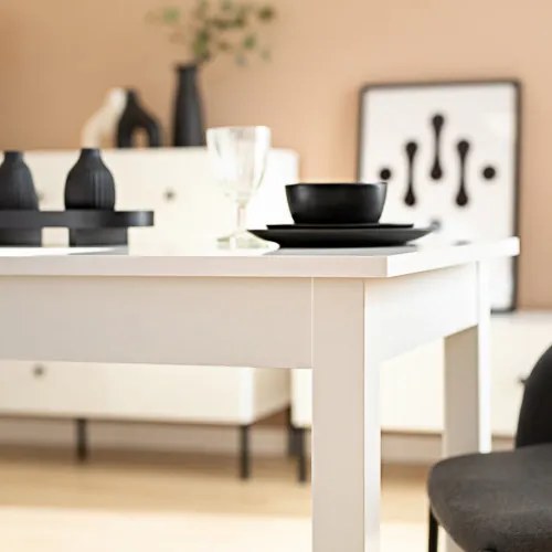 NEO Étkezőasztal Fehér Színben 120 cm