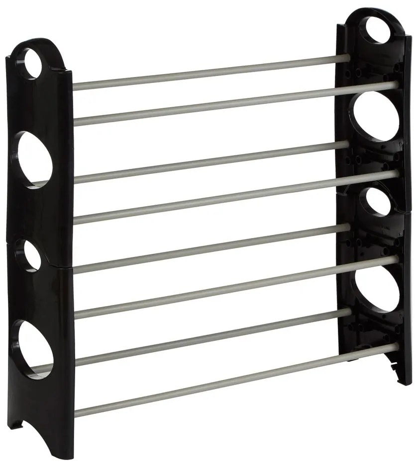 Fekete-ezüstszínű fém cipőtartó állvány Tavia – Premier Housewares