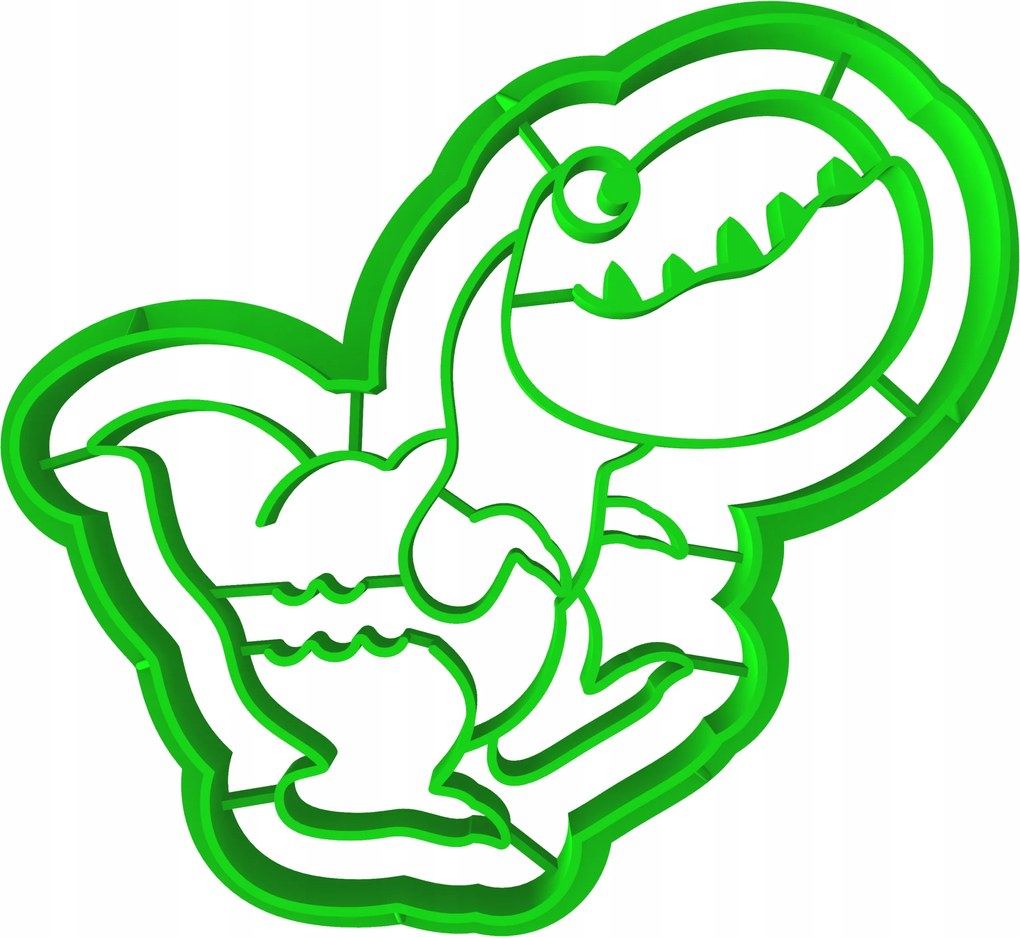 Foremka Lyukasztó Dinoszaurusz Keksz- és Mézeskalácsvágó Gigantosaurus