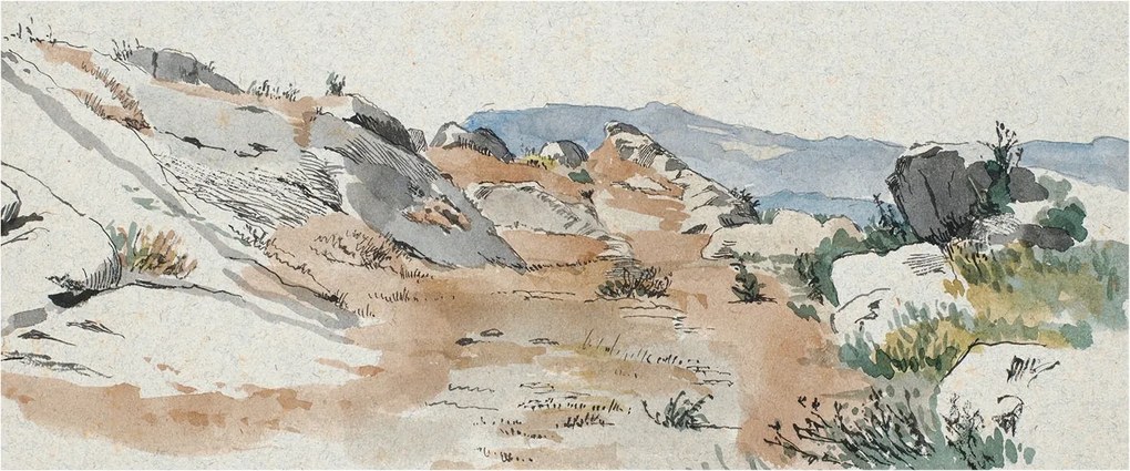 Flizelin tapéta Divatos 3D fali szikla tájkép 250x104 Ragasztóval