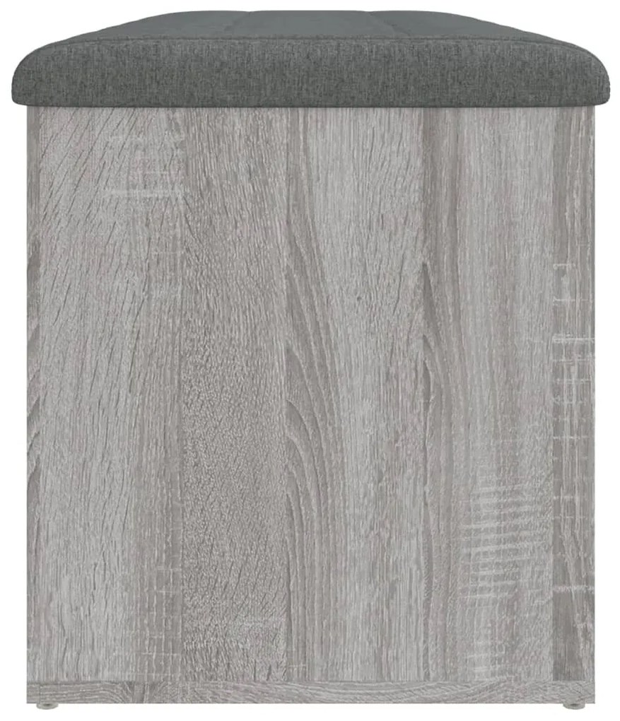 szürke sonoma színű szerelt fa tárolópad 102 x 42 x 45 cm