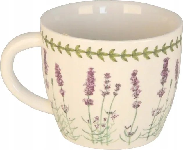 Kubas Levendula Kerámia bögre Virágok