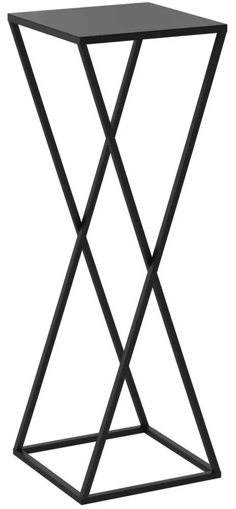 Virágállvány 70x24 cm fekete