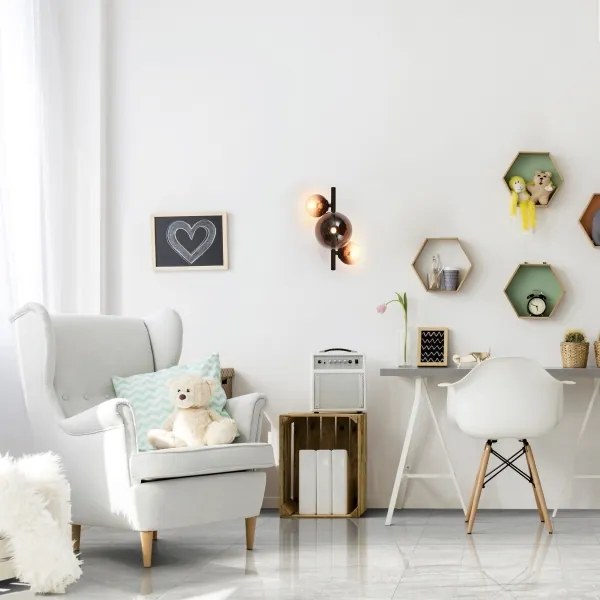 Brilagi - LED fali lámpa MILLA 3xG9/3W/230V barna/füstös barna