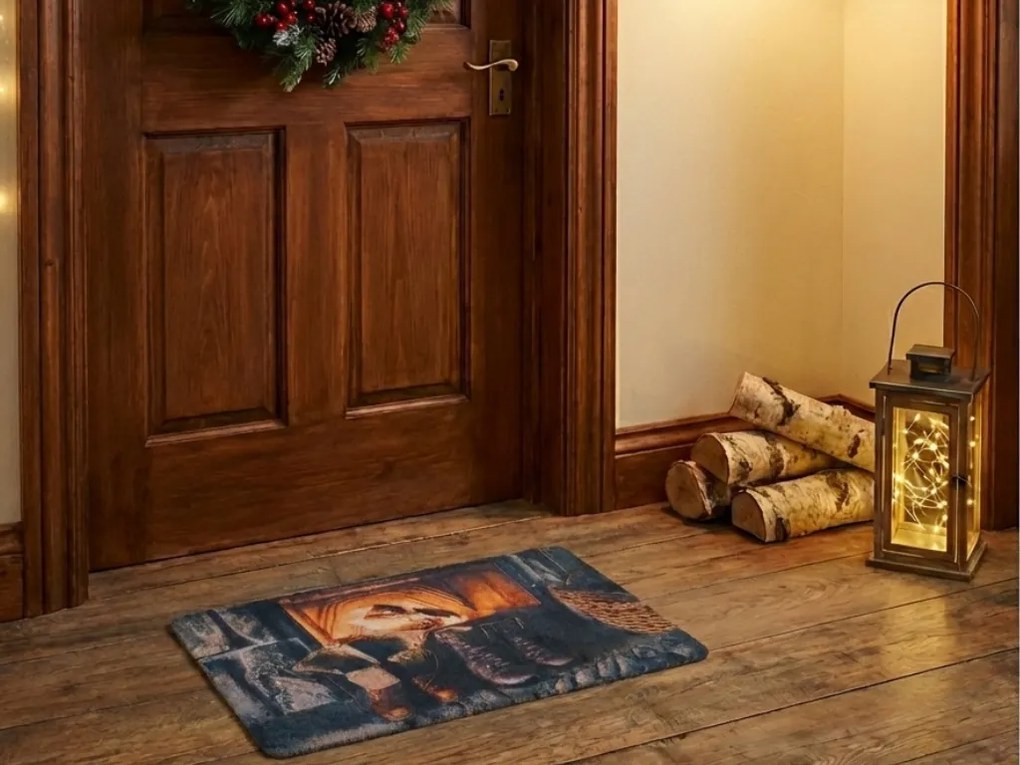 Karácsonyi lábtörlő RUSTIC WELCOME 38x58 cm - több változatban Változat: Gyertya