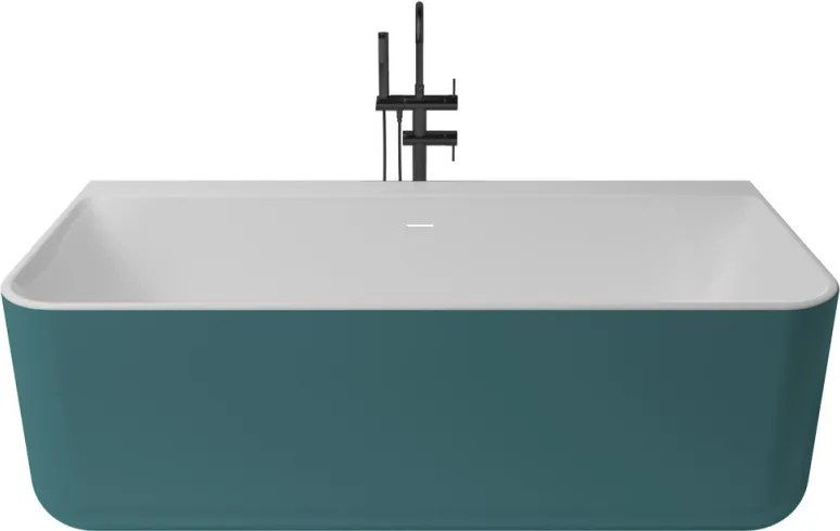 Kivu Wall kád_80x175_Turquesa Metallic/Blanco Mate