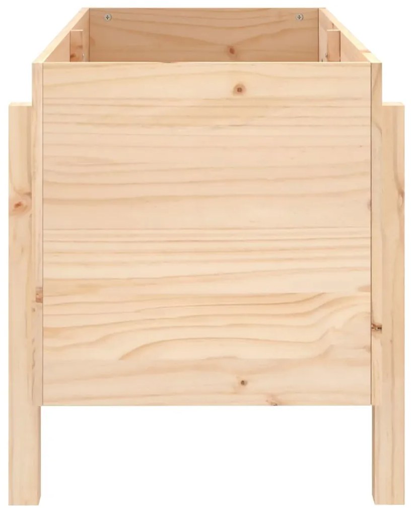 tömör fenyőfa kerti magaságyás 101 x 50 x 57 cm