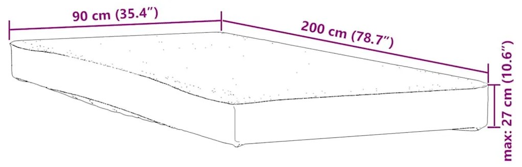 fehér matracvédő 90 x 200 cm vízálló