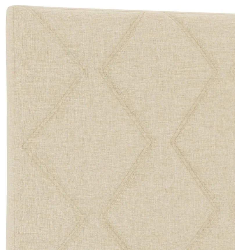Fejtámla Gyémánt Blokkok Dizájn Krém 200 cm Textil