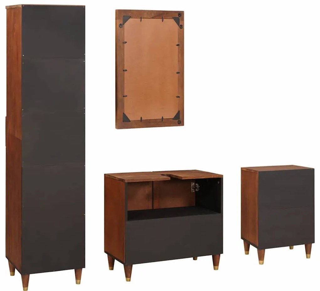 Fürdőszobai bútorok fiókkal ajtóval 4 pcs 38 x 33 x 160 cm