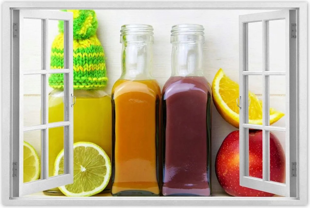 Poszterek 90x60 Egészséges italok Gyümölcsök