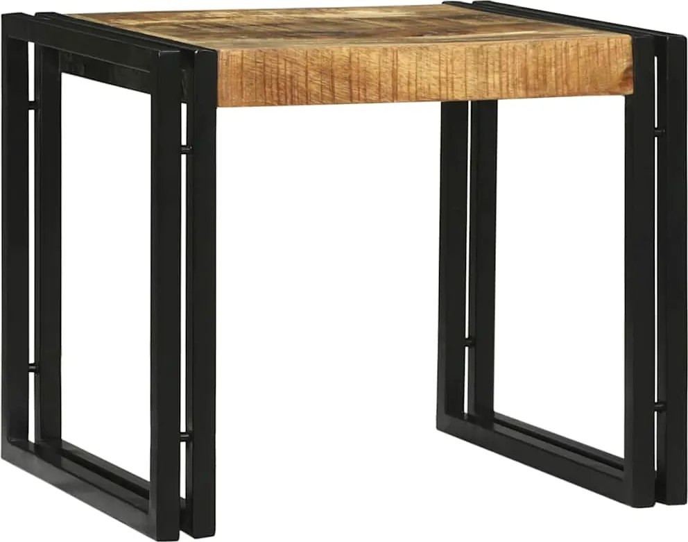 vidaXL Dohányzóasztal 2 pcs Barna 48 x 40 x 40 cm Tömör Mangófát