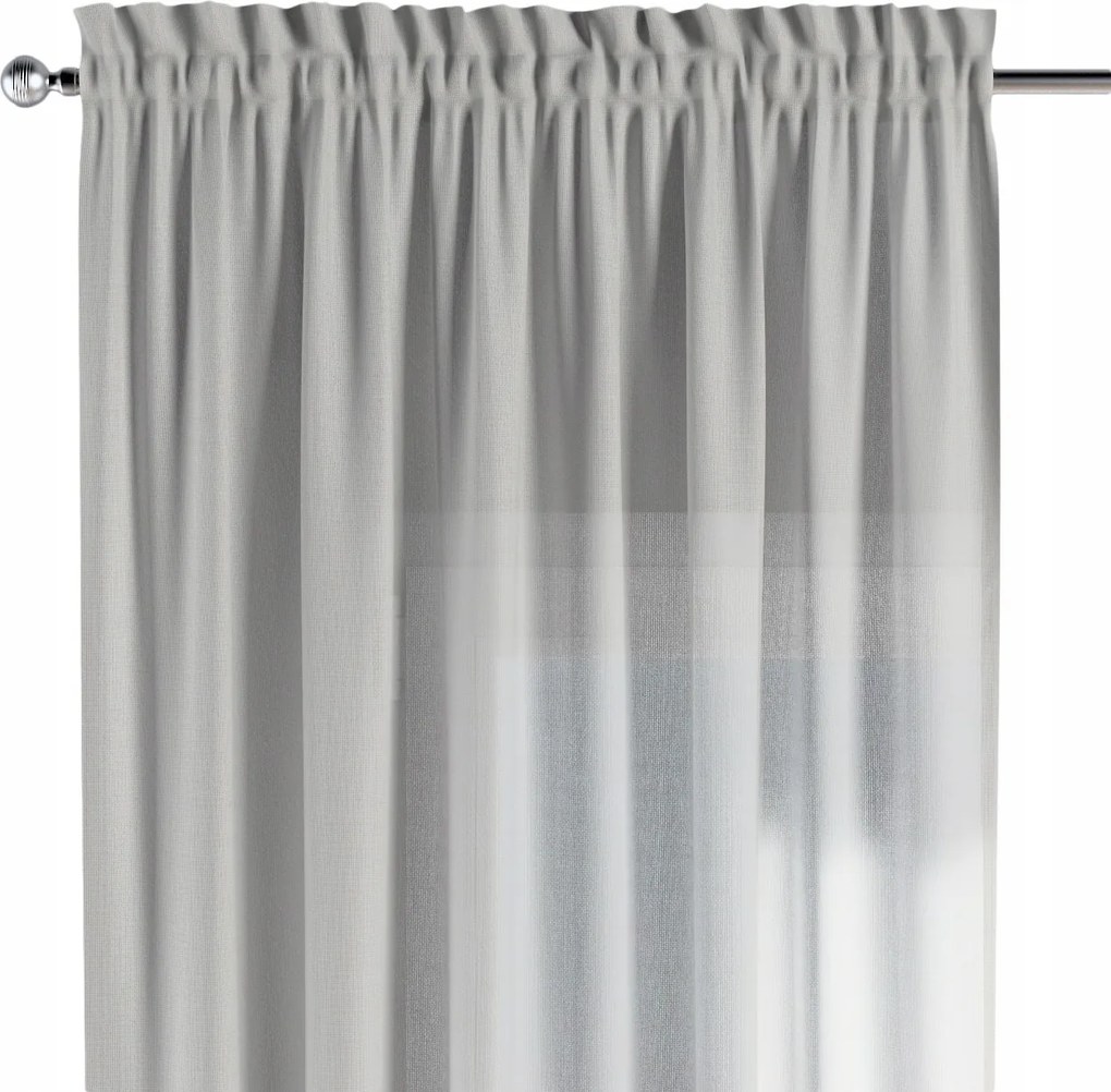 Csatornafüggöny frufruval 1 db 140x260cm fehér