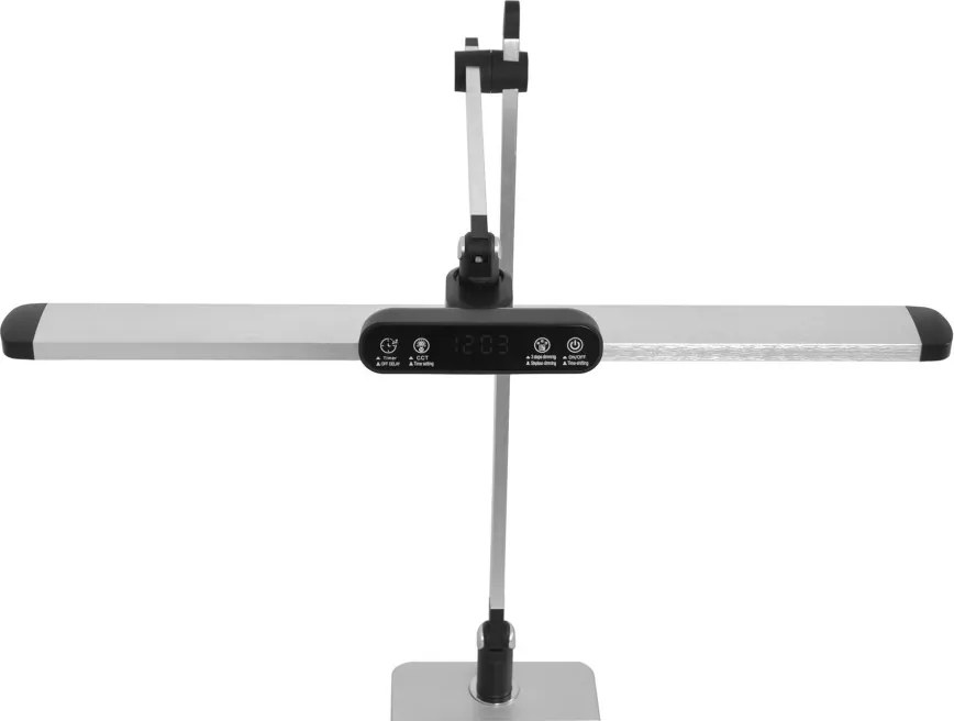 KAJA K-BL1321 SREBRNY ARES Ezüst Színű Asztali Lámpa 12W LED 650Lm 3000-5700K IP20