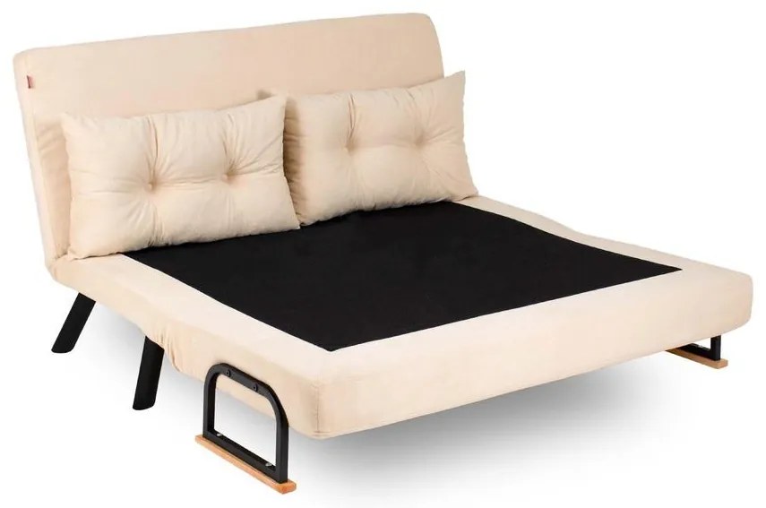 2 személyes kanapéágy Homoko 2-Seater - Krém