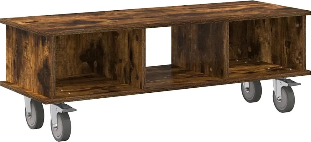vidaXL TV állvány Füstölt tölgy 100 x 35 x 35 cm Faanyag