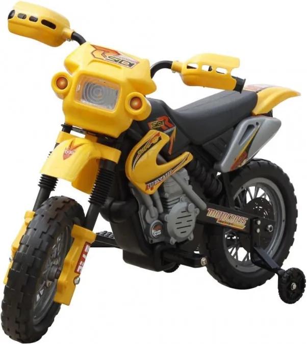 Gyerek Elektromos Sárga Motorkerékpár