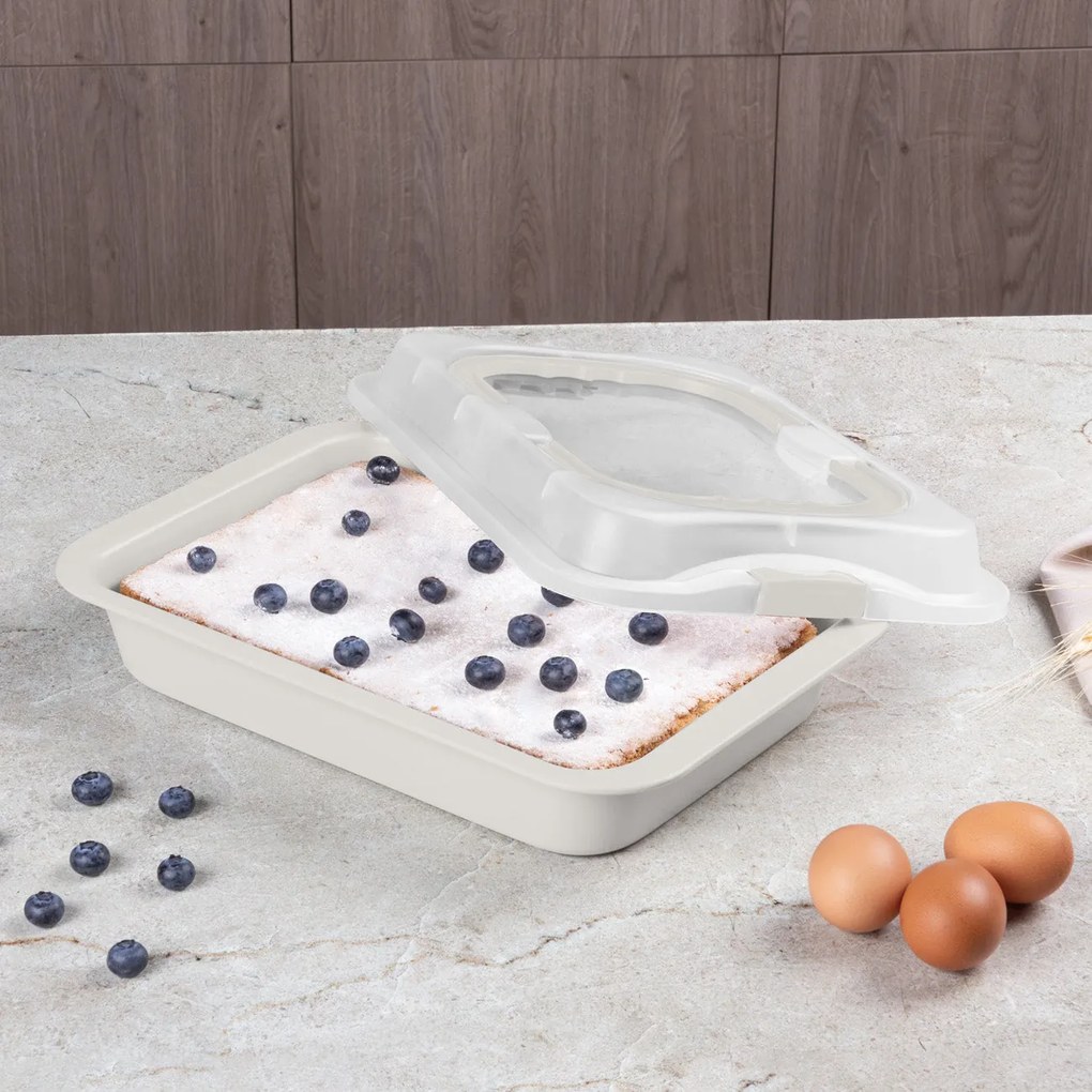 Berlinger Haus tapadásmentes tepsi fedővel 36 cm matt krém Sahara Collection