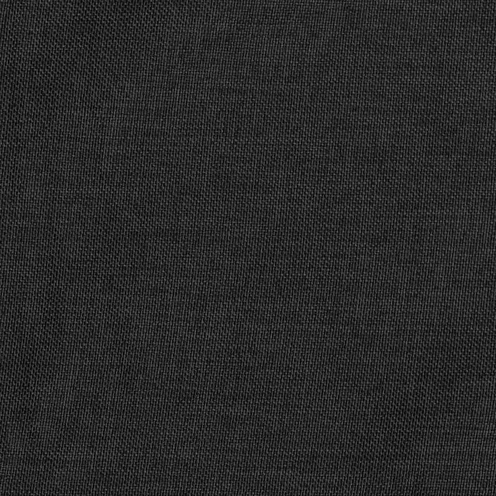 2 db antracit vászonhatású sötétítőfüggöny kampókkal 140 x 175 cm