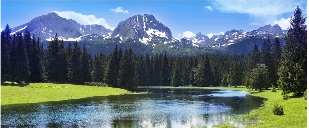 Kép - havas hegycsúcsok (120x50 cm)