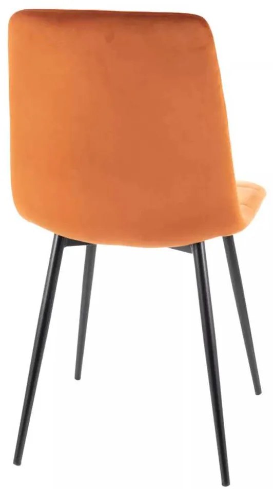 Mila Velvet étkezőszék, narancs
