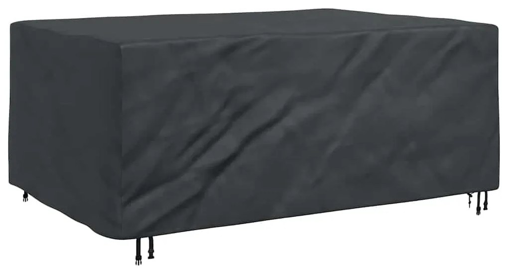 Kültéri bútorhuzat Fekete 230 x 165 x 80 cm 420D