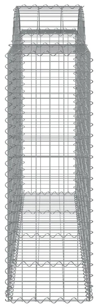 30 db íves horganyzott vas gabion kosár 200x50x120/140 cm