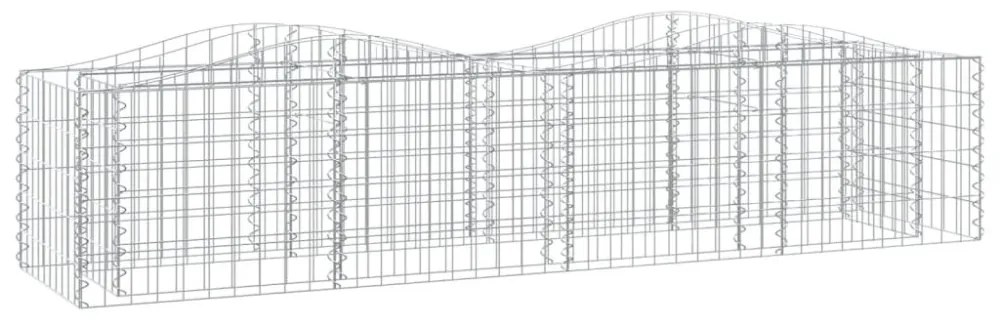 íves horganyzott vas gabion magaságyás 200x50x50 cm