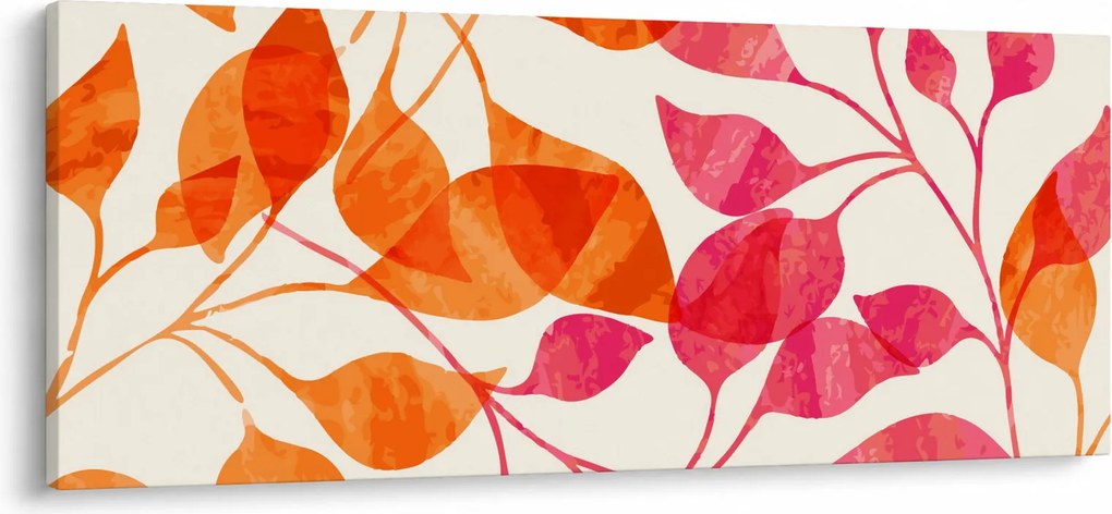 Kép - Narancssárga levelek (120x50 cm)
