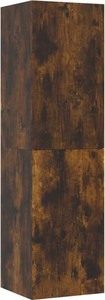 vidaXL füstös tölgy színű falra szerelhető TV-szekrény 30,5x30x110 cm