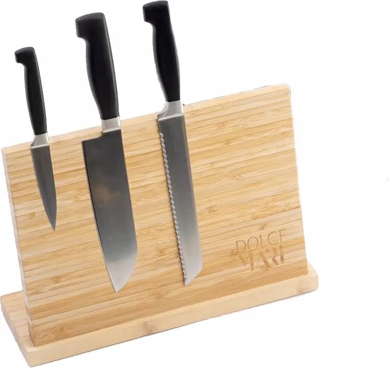 Mágneses késtartó, Dolce Mare, kétoldalas, bambusz, XXL