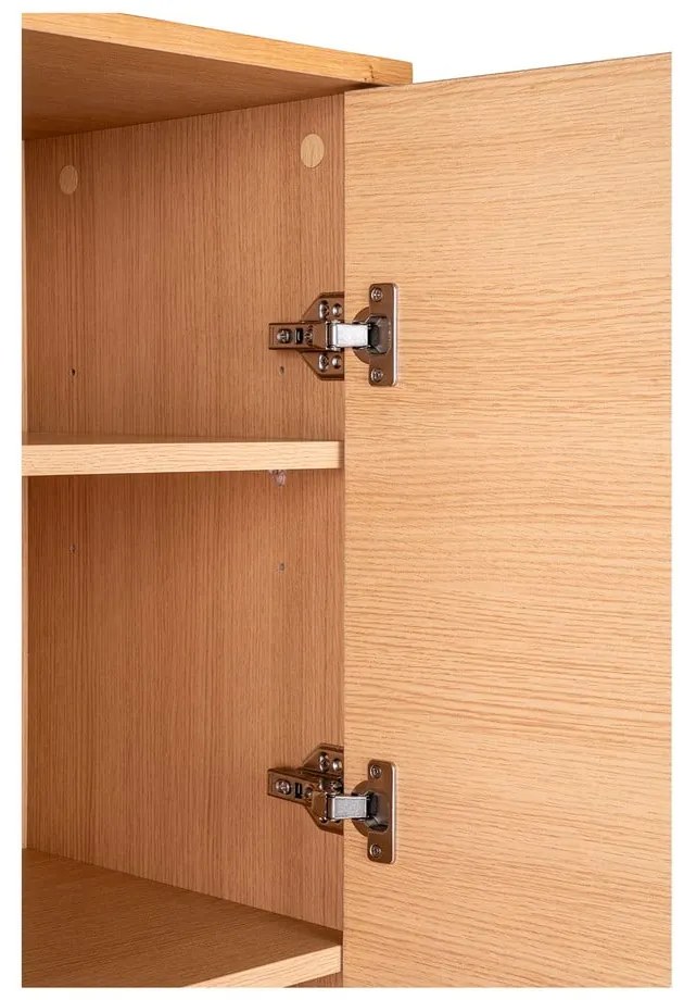 Natúr színű szekrény tölgyfa dekorral 80x130 cm Kyoto – House Nordic