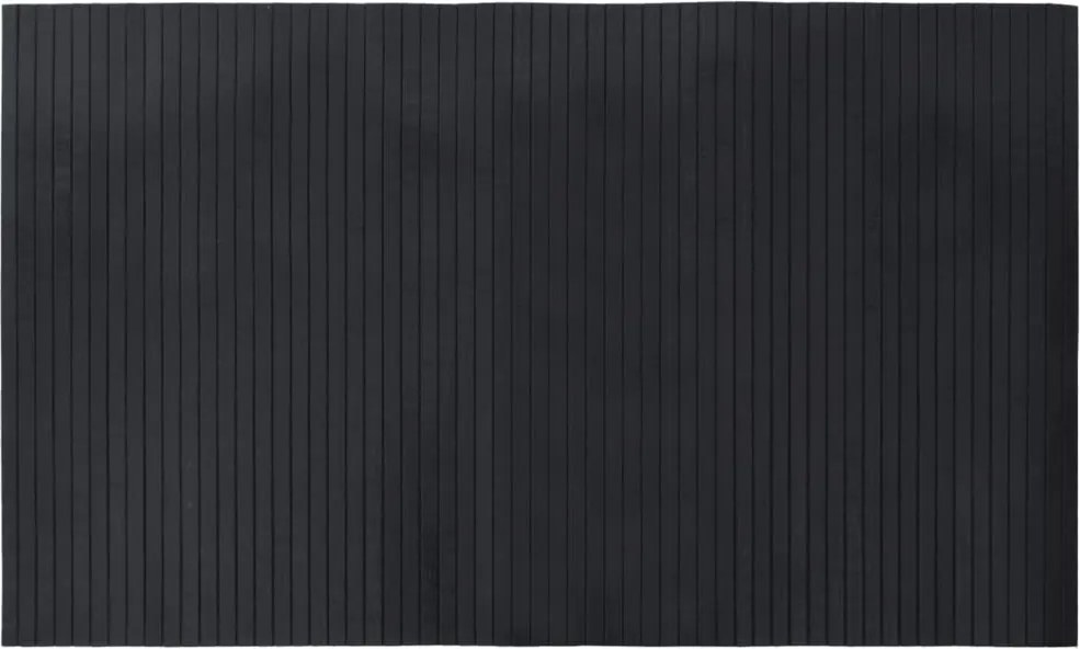 vidaXL négyszögletű fekete bambusz szőnyeg 60 x 100 cm