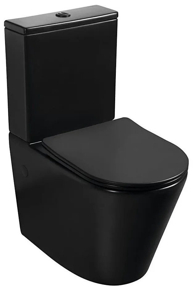 Sapho - PACO kompakt WC, kerámia/fekete