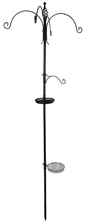 Fém leszúrható madáretető állvány, 300 cm