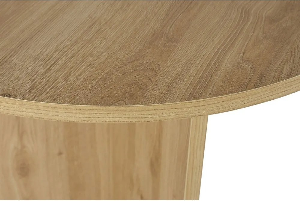 Étkezőasztal tölgyfa dekorral 89,5x180 cm Sablin – Kalune Design