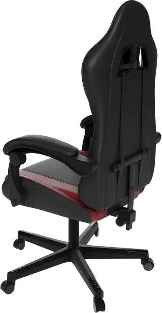 Ergonomikus gamer szék fekete/piros párnákkal