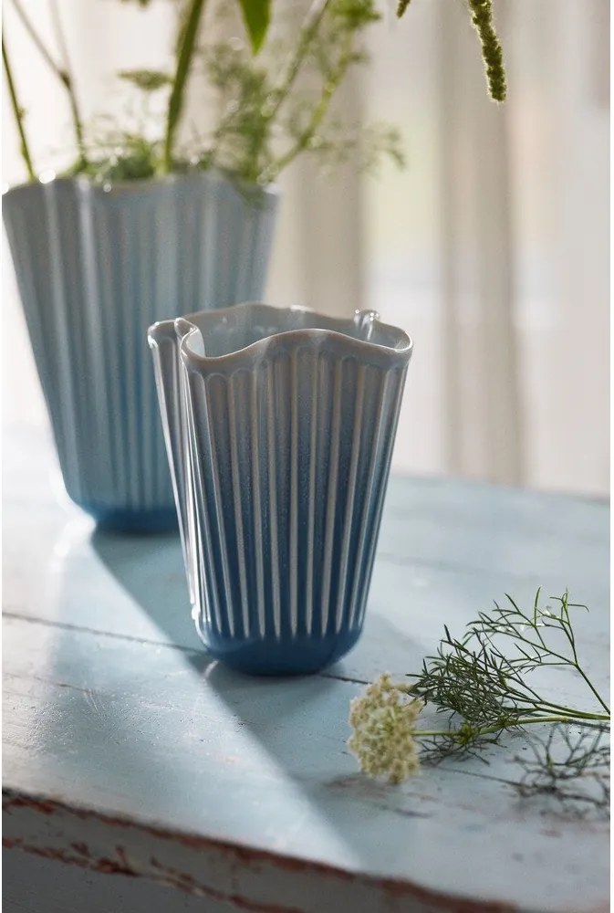 Világoskék kerámia váza (magasság 20,5 cm) Hammershøi – Kähler Design