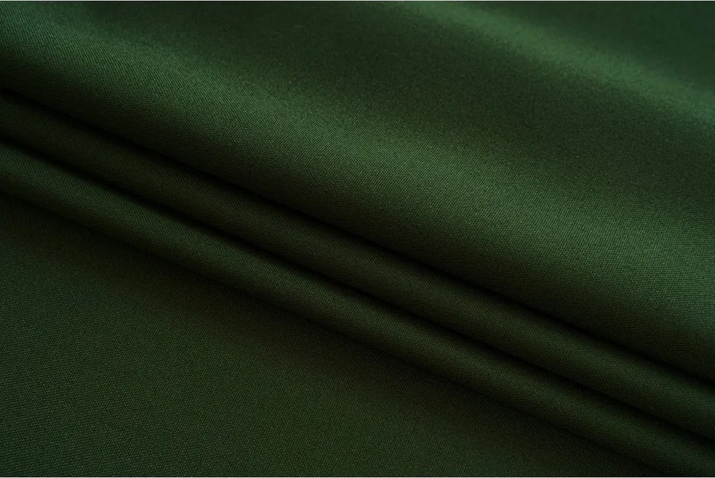 Függöny OXFORD LIGHT 140x270 cm, sötétzöld Felfüggesztés: Hullámos sínszalag