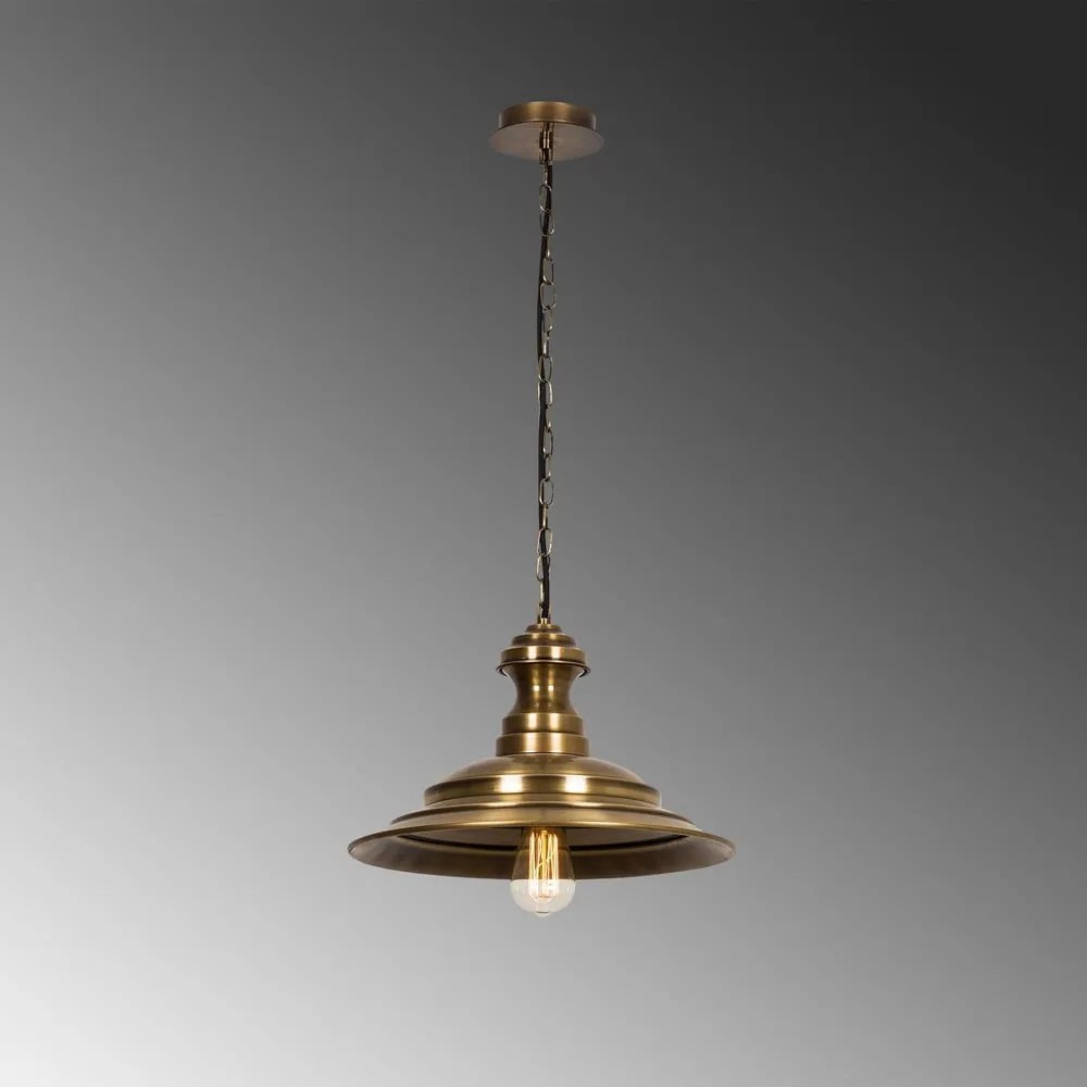Bronzszínű függőlámpa fém búrával ø 39 cm Sivani – Opviq lights