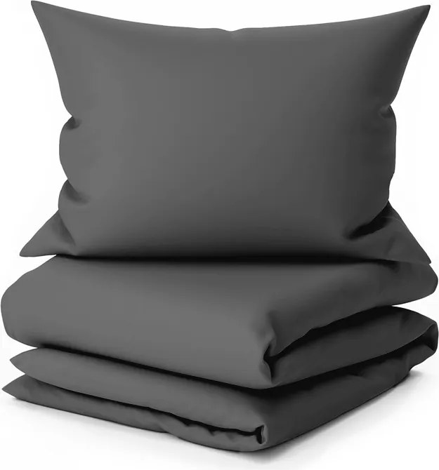 Pamut ágynemű LUX sötétszürke hotel zsebbel Ágyneműhuzat mérete: 70 x 90 cm | 140 x 200 cm