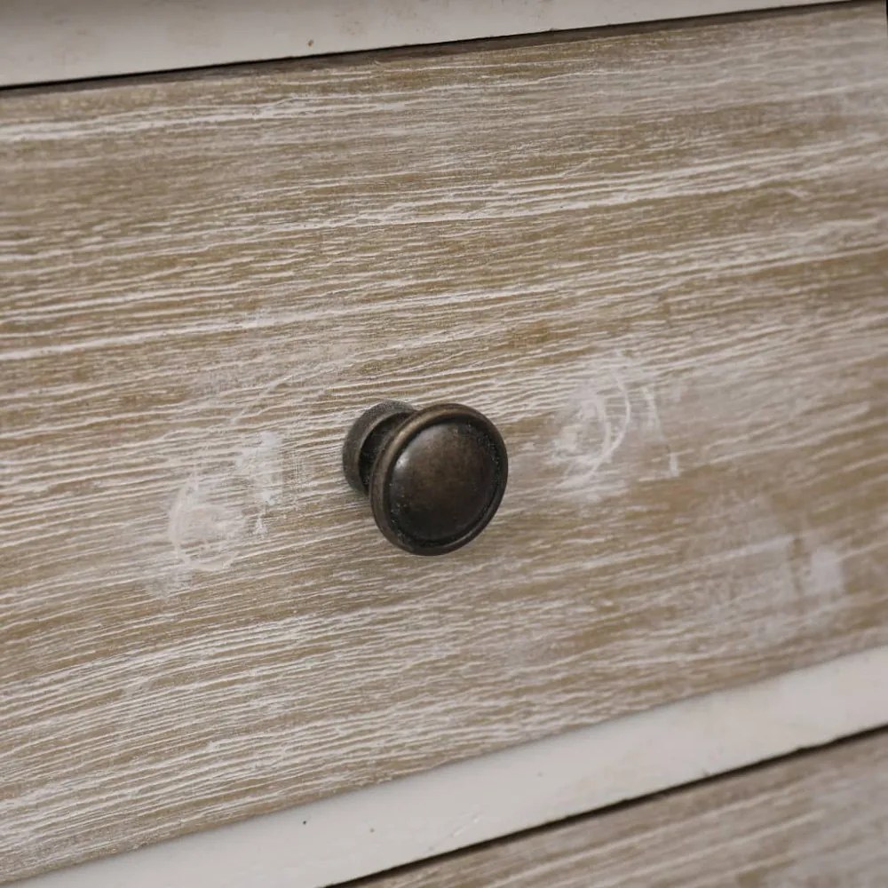 vidaXL 2 db császárfa éjjeliszekrény 35 x 30 x 50 cm