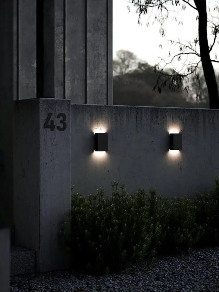 NORDLUX 2019051003 FOLD Modern Kültéri Fali Lámpa Fekete LED IP54