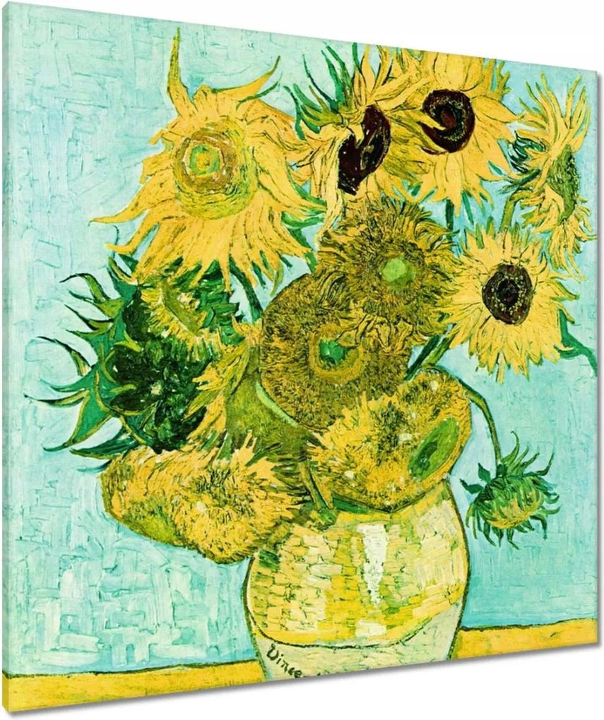 Vászonkép 90x90 Van Gogh napraforgók