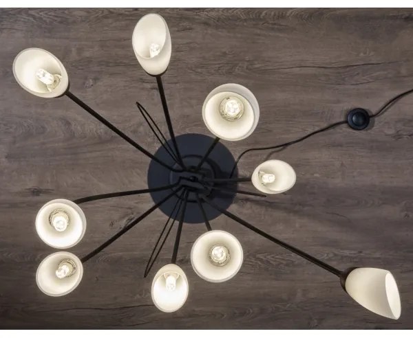 Jupiter 2058 - GLORIOSA állólámpa 9xG9/14W/230V fekete